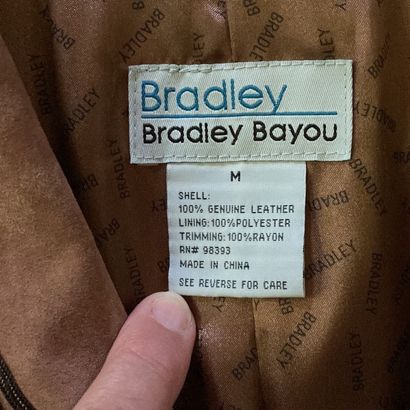 Bradley Bayou Cowgirl Western Equestrian Brown Leather Jacket embroidered trim - Picture 3 of 6